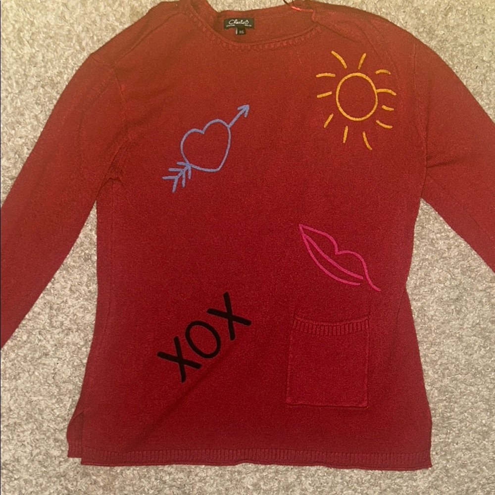 Charlie B Embroidered Sweater